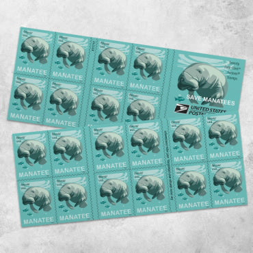 2024 Save the Manatees Forever Stamps