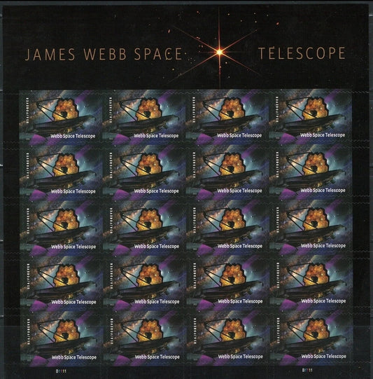 James Webb Space Telescope Sheet of 20 Forever Stamps