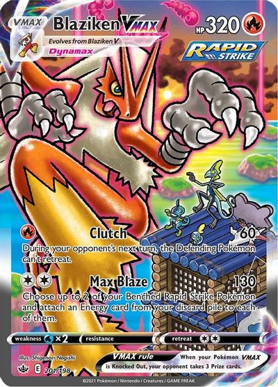 Blaziken VMAX (Alternate Art Secret) SWSH06: Chilling Reign