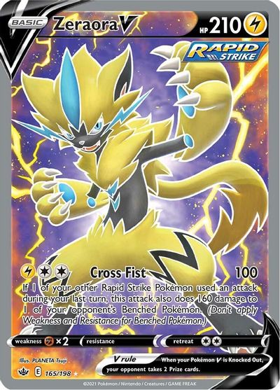 Zeraora V (Full Art) SWSH06: Chilling Reign