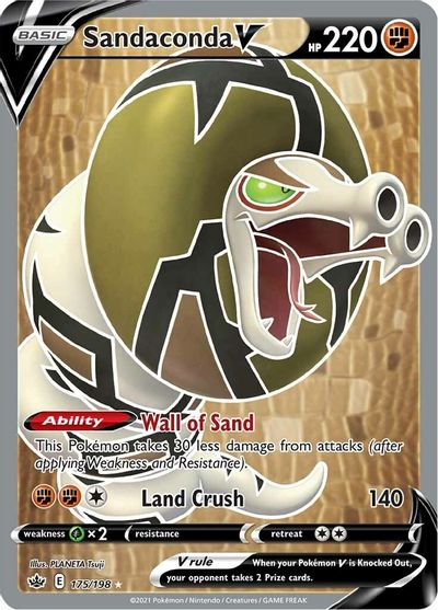 Sandaconda V (Full Art) SWSH06: Chilling Reign