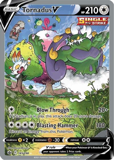 Tornadus V (Alternate Full Art) SWSH06: Chilling Reign