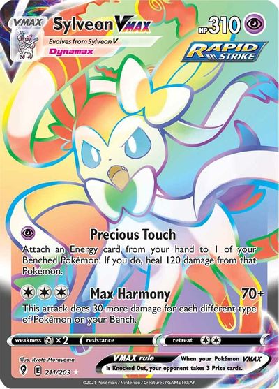 Sylveon VMAX (Secret) SWSH07: Evolving Skies