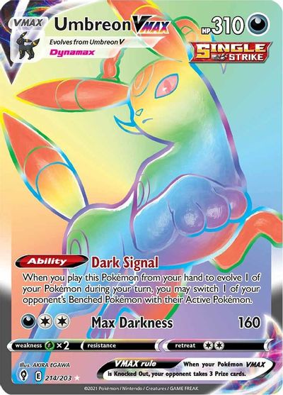 Umbreon VMAX (Secret) SWSH07: Evolving Skies