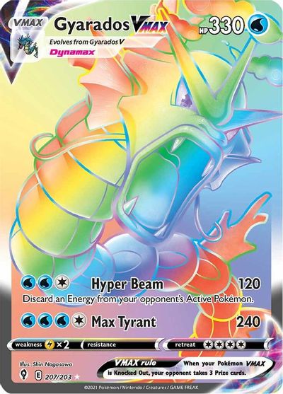 Gyarados VMAX (Secret) SWSH07: Evolving Skies