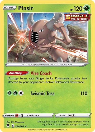 Pinsir SWSH07: Evolving Skies