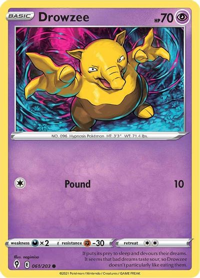 Drowzee SWSH07: Evolving Skies