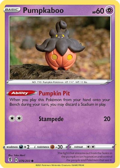 Pumpkaboo SWSH07: Evolving Skies