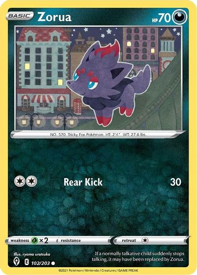 Zorua SWSH07: Evolving Skies