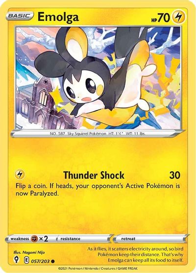 Emolga SWSH07: Evolving Skies