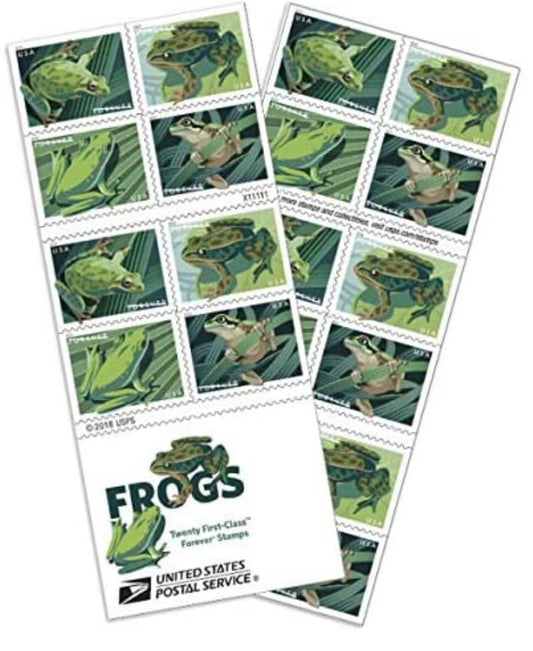 2019 Frog USA Forever Postage Stamps Booklets of 20