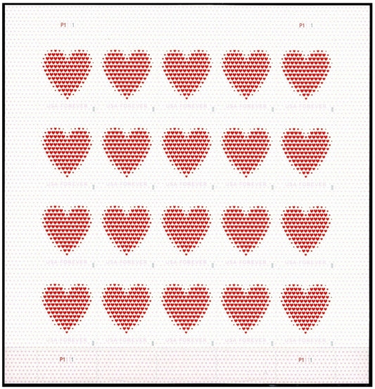 USPS Made of Heart Forever Stamp Sheets