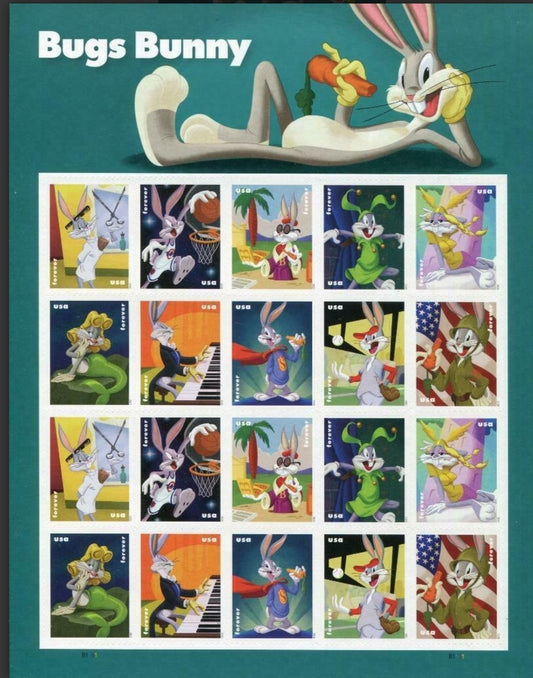 USA Bugs Bunny Forever Stamps